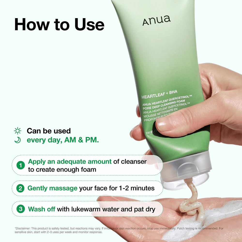 ANUA – Heartleaf Deep Cleansing Foam