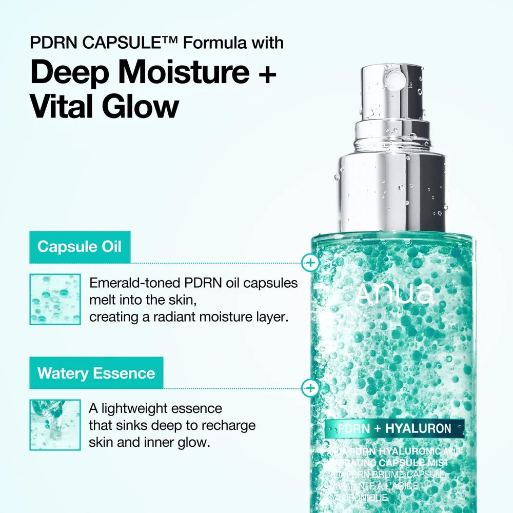ANUA - PDRN Hyaluronic Acid Hydrating Capsule Mist
