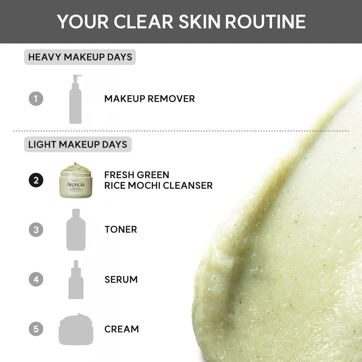 ARENCIA – Green Rice Mochi Cleanser