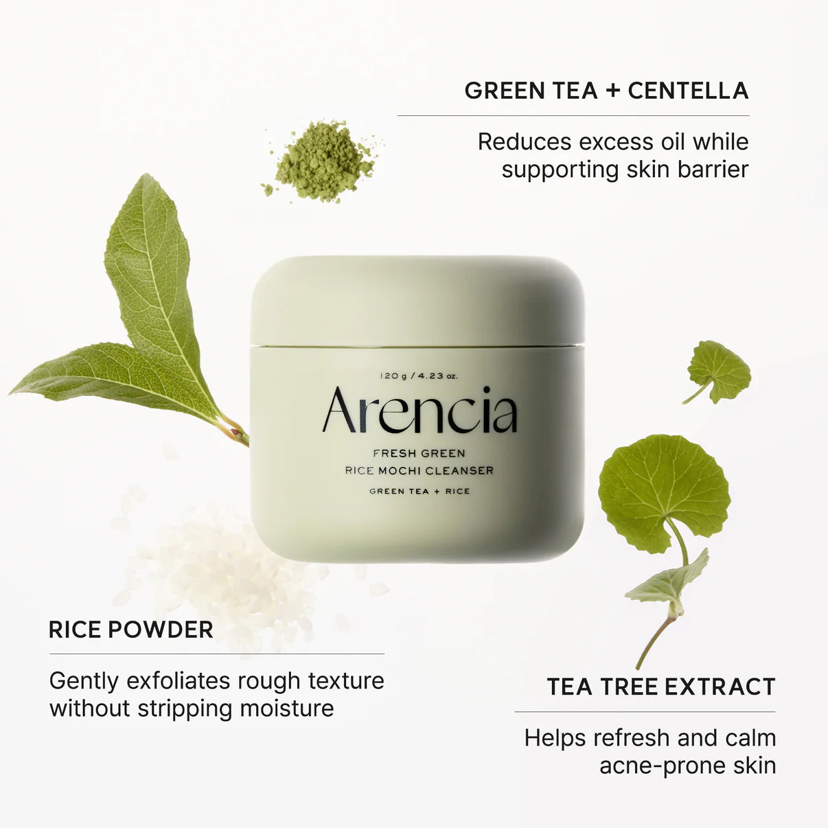 ARENCIA – Green Rice Mochi Cleanser